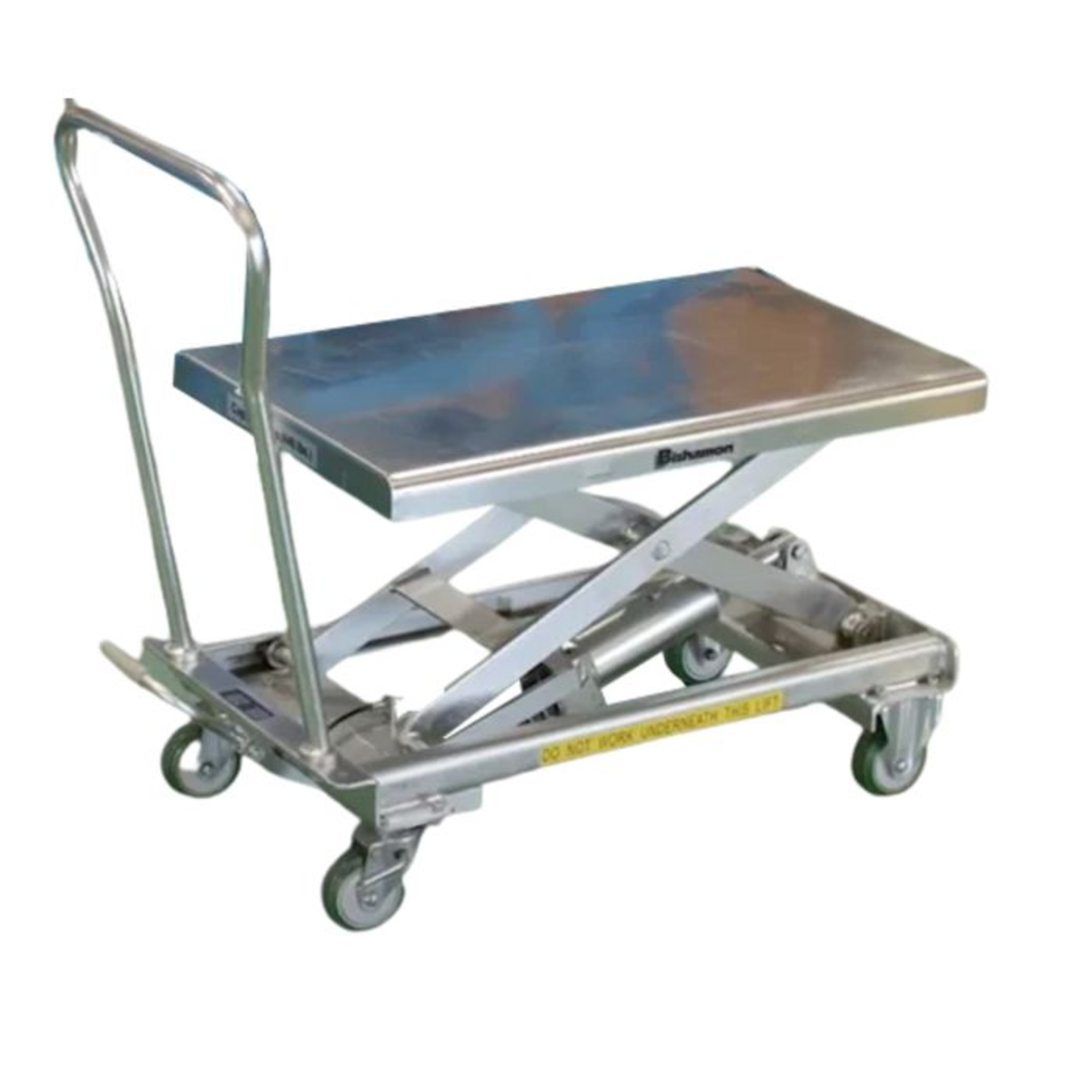 Bishamon Stainless Steel BX 220 lb Cap. Mobile Lift 17.7 X 27.6 Platform