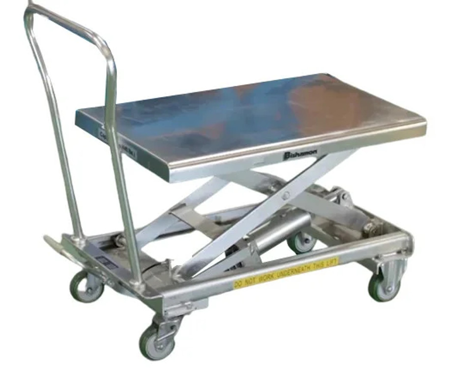 Bishamon BXS-20 Mobile Lift Table - Stainless Steel Model Bishamon BXS-20 Mobile Lift Table - Stainless Steel Model