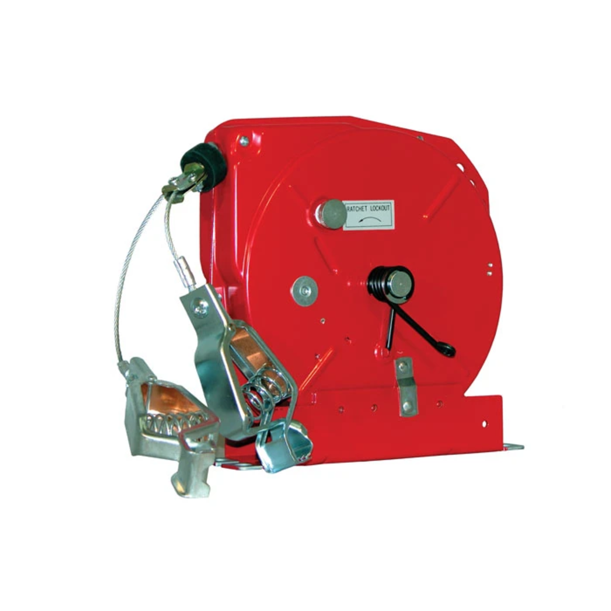 Conductix Grounding Reel For Static Discharge, 50 FT of Steel Cable with Orange Jacket with Dual "Y" Connector