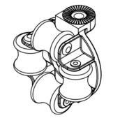 CONDUCTIX Medium Guide Roller XA-A2 XA-A2 CONDUCTIX Medium Guide Roller XA-A2 XA-A2