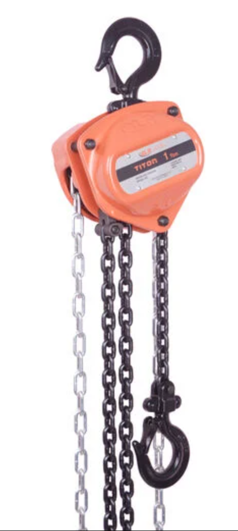 Atlas Lifting and Rigging TCH 1 Ton Chain Hoist 2200 lbs 10 Ft. Lift Atlas Lifting and Rigging TCH 1 Ton Chain Hoist 2200 lbs 10 Ft. Lift