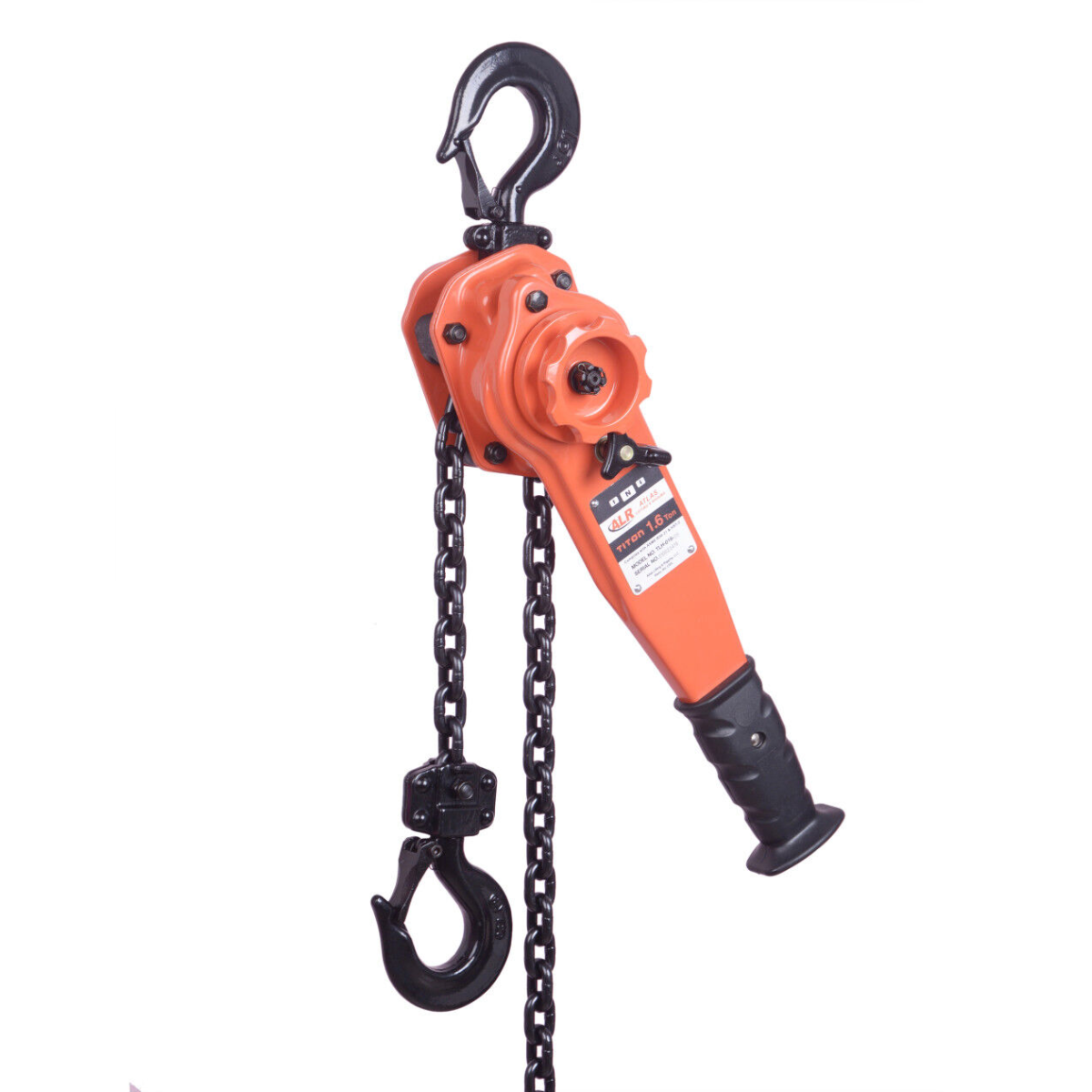 Atlas Lifting and Rigging Titon 1.6 Ton Lever Hoist 3300 lbs 5 Ft. Chain