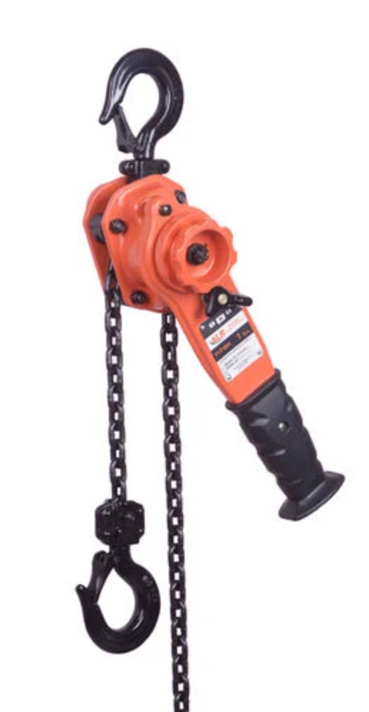 Atlas Lifting and Rigging Titon 1 Ton Lever Hoist 2200 lbs 20 Ft. Chain