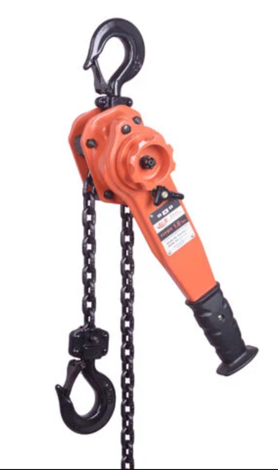 Atlas Lifting and Rigging Titon 1.6 Ton Lever Hoist 3300 lbs 20 Ft. Chain Atlas Lifting and Rigging Titon 1.6 Ton Lever Hoist 3300 lbs 20 Ft. Chain