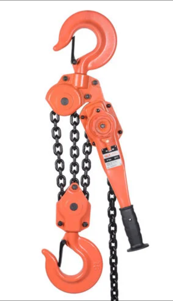 Atlas Lifting and Rigging ALH 9 Ton Lever Chain Hoist 10 Ft. Chain with Overload Protection