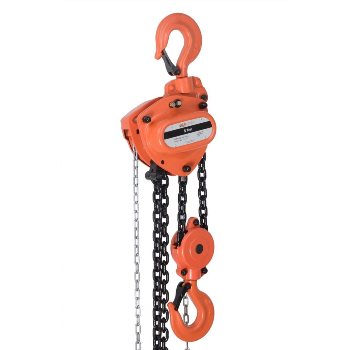Atlas Lifting and Rigging ACH 5 Ton Chain Hoist 15 Ft. Lift with Overload Protection