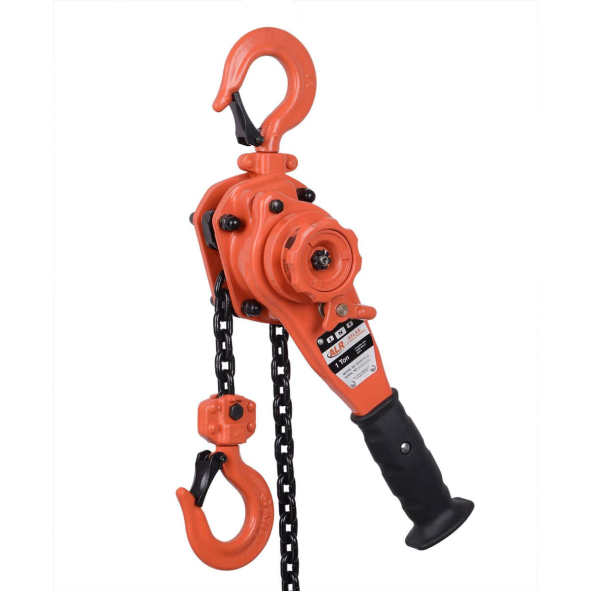 Atlas Lifting and Rigging ALH 1 Ton Lever Chain Hoist 20 Ft. Chain with Overload Protection