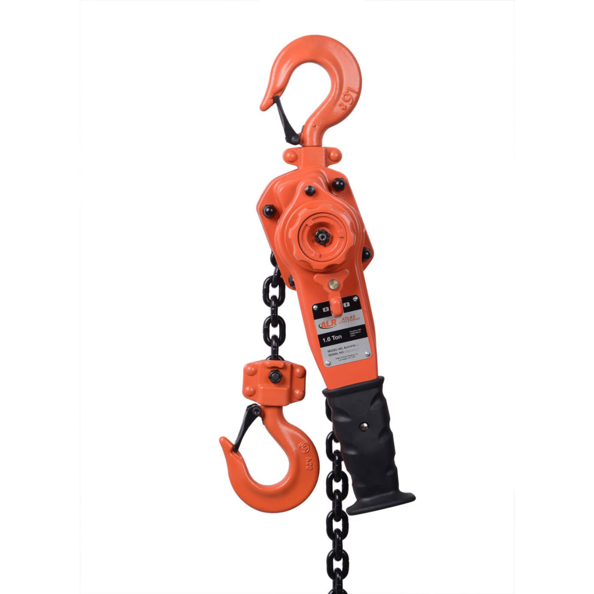Atlas Lifting and Rigging ALH 1-1/2 Ton Lever Chain Hoist 10 Ft. Chain