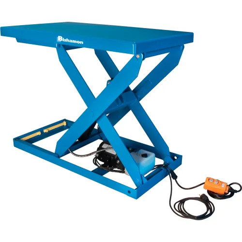 Bishamon OPTIMUS Lift2K Power Scissor Lift Table 48x36 2000 Lb. Cap. Hand Control 115V Bishamon OPTIMUS Lift2K Power Scissor Lift Table 48x36 2000 Lb. Cap. Hand Control 115V