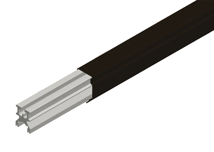 Conductix Hevi-Bar II Conductor Bar 1000 A, Black UV Resistant PVC Cover, 20 FT Length