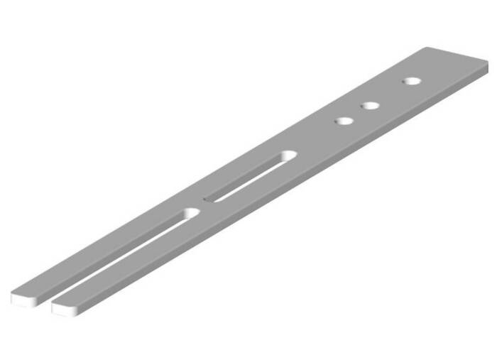Safe-Lec 2 Bracket, Flange, Single-Sided, 15.8" Length, fits beams 3.15" to 6.10" Length Conductix XA-310980