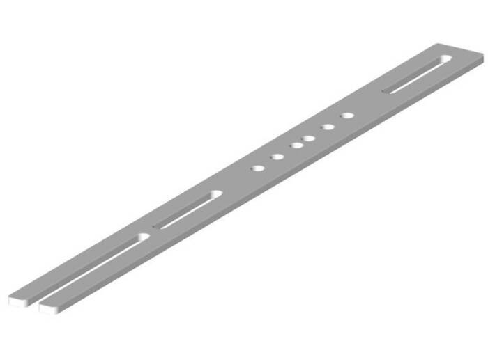 Conductix Safe-Lec 2 Bracket, Flange, Single-Sided, 21.85" Length, fits beams 6.10" to 12.01" Width