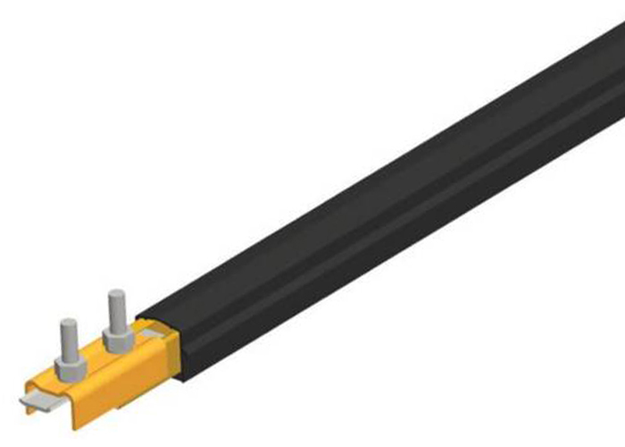 Safe-Lec 2 Conductor Bar 250A Copper, Black UV Resistant PVC Cover, w/ Splice Joint, 4.5M Conductix XA-310401B-J