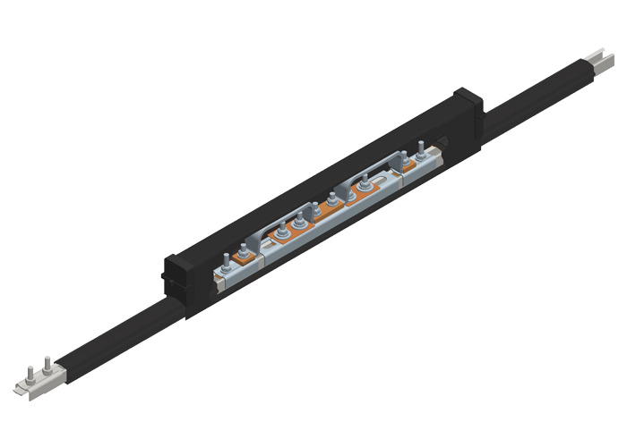 Safe-Lec 2 Expansion Section, 100A Galv Steel, Black UV Resistant PVC Cover, 4.5M Conductix XA-39130-J