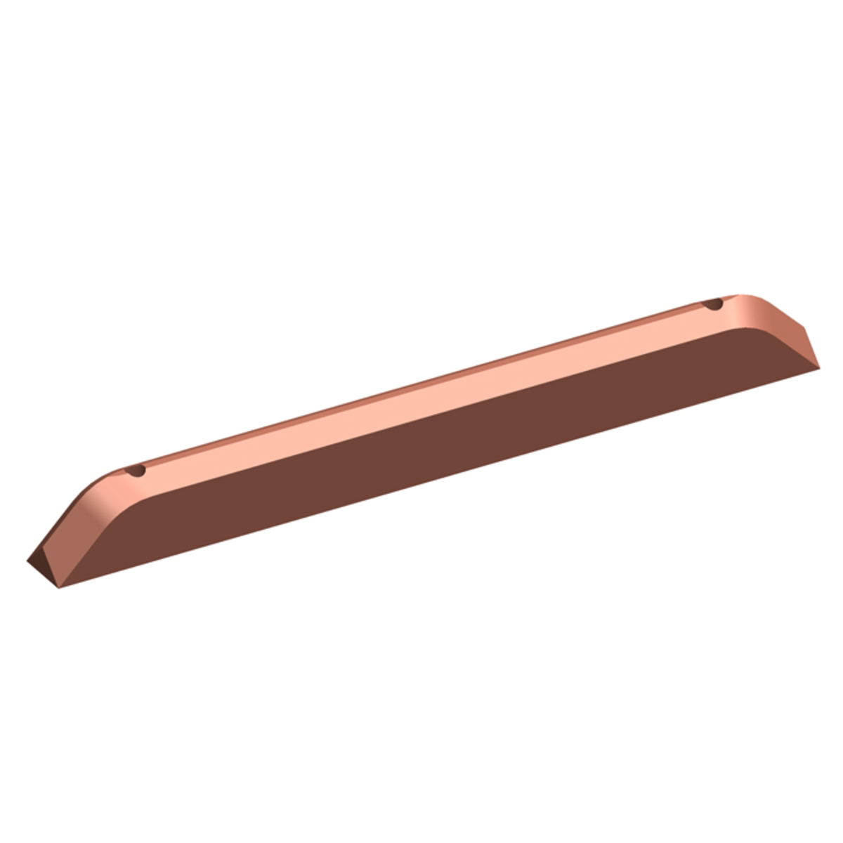 Conductix Hevi-Bar II, Collector Shoe, for 27589 400 A Lateral Mount Collector, G320 Copper Graphite