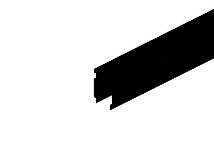 Hevi-Bar II Conductor Bar Cover 1000A, Black UV Resistant PVC, 29FT x 1inch Conductix XA-23993E