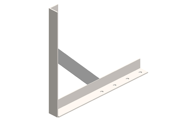 Hevi-Bar II, Bracket, Web, Braced, w/o hangers (for 700-1500A Bar) Conductix XA-25720