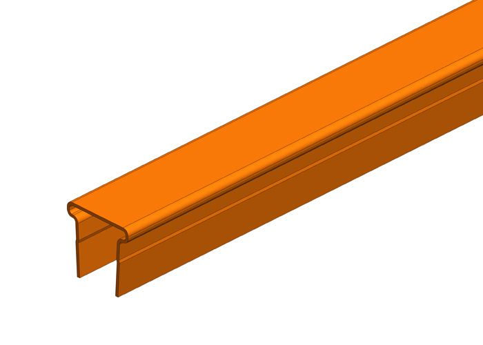 Hevi-Bar II Conductor Bar Cover 500A PVC Conductix XA-27656