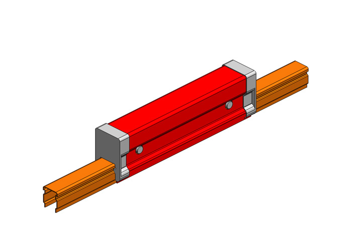 Conductix Hevi-Bar II, Splice Cover, 700 A, Red Med Heat Polycarbonate