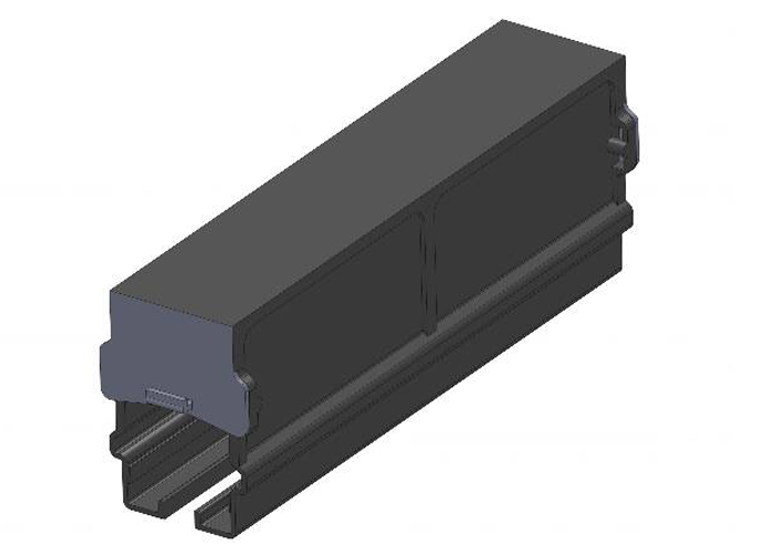 Safe-Lec 2 Joint Cover, Black UV Resistant PVC (used for all PVC systems) Conductix XA-310850B