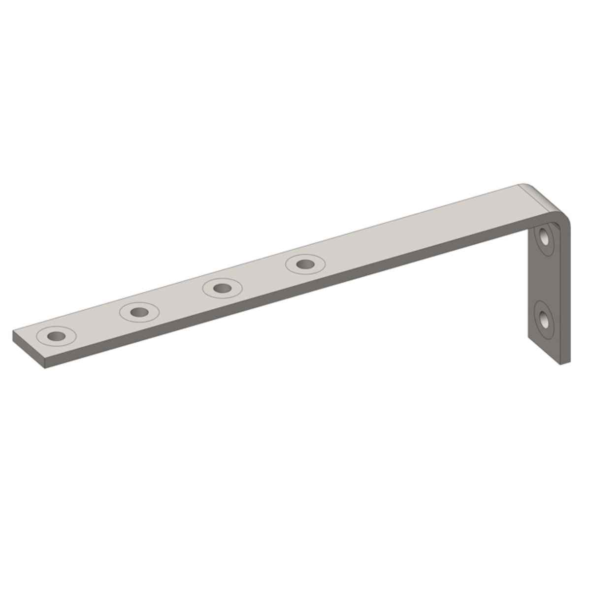 Conductix Hevi-Bar II, Bracket, Web, Stainless Steel, For 4 Conductor Bars, 19.25 inch L