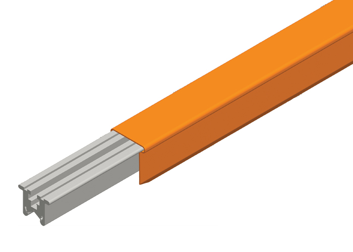 Hevi-Bar II Conductor Bar 500A, Orange PVC Cover, 30FT Length Conductix XA-27582