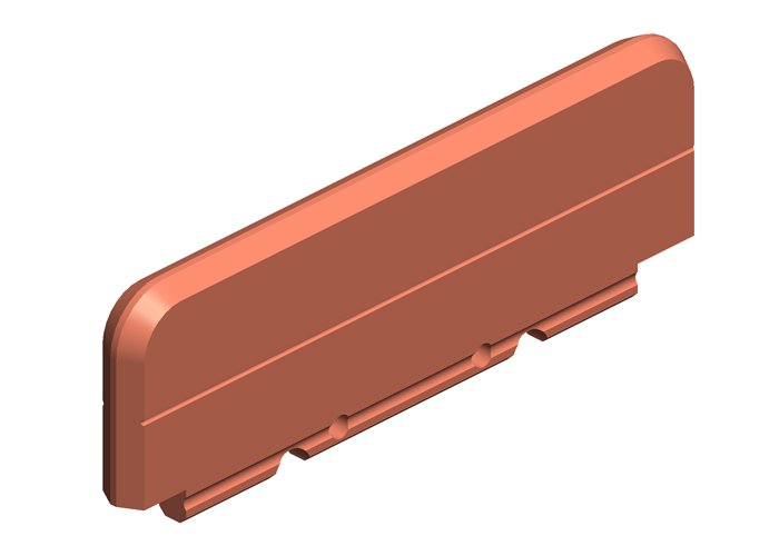Hevi-Bar II, Collector Shoe, 200A/400A, for 125A Single and 250A Tandem Collectors, 6 inch L Conductix XA-30516