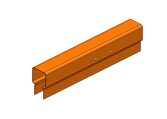 Hevi-Bar II, End Cover, 1000A 18 LG PVC ORN Conductix XA-23521