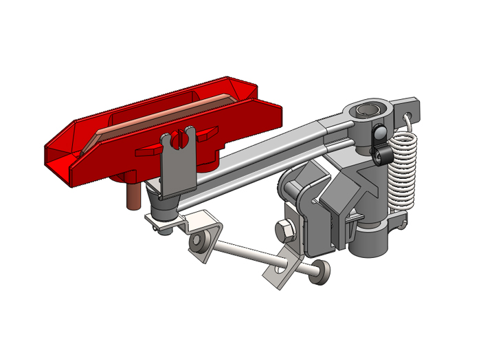 8-Bar, Collector, 100A, Single J-Head, H-Base, Lateral Mount Conductix XA-13631
