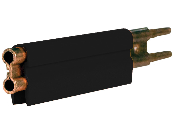 8-Bar Conductor Bar, 350A, Copper / Rolled, Black UV Resistant PVC Cover, 5FT Length Conductix XA-11013B
