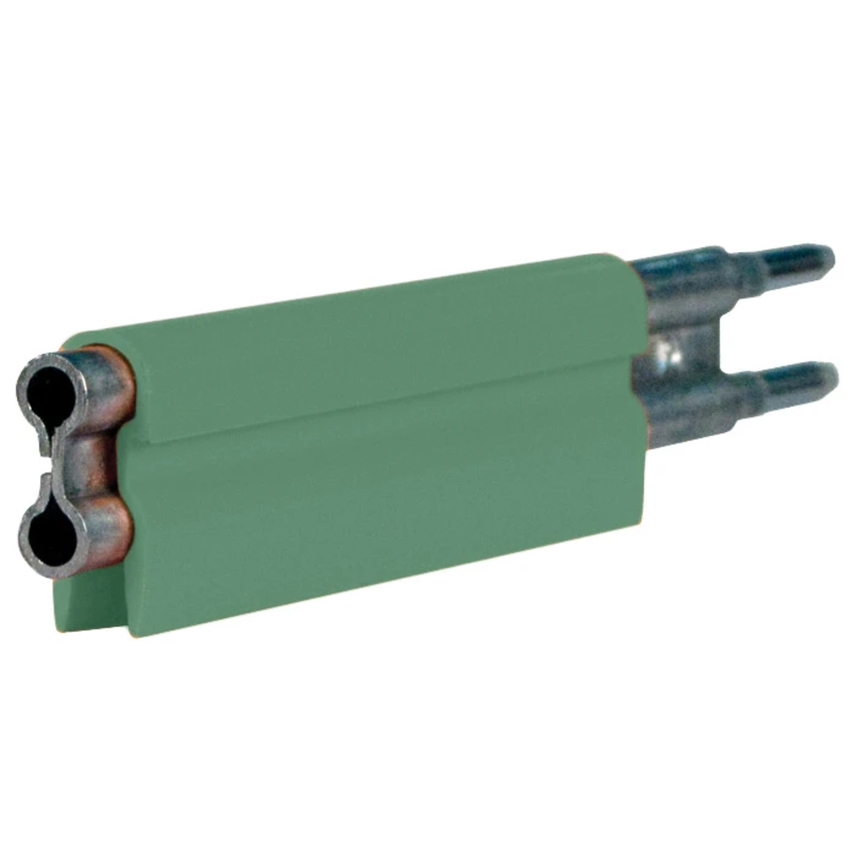 Conductix 8-Bar Conductor Bar, 110 A, Galvanized Steel, Green PVC Cover, 10 FT Length