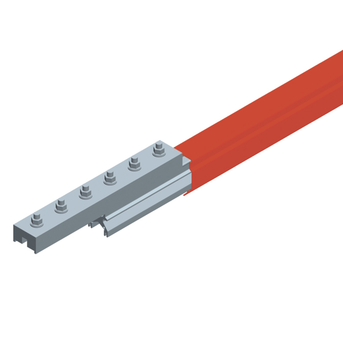Conductix Hevi-Bar II, Splice Kit, 1500 A, Red Med Heat Polycarbonate Cover