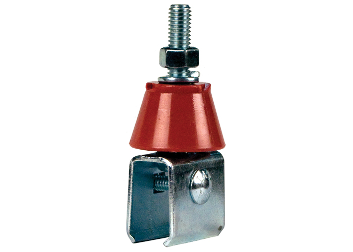 Conductix 8-Bar, Hanger Clamp, Cross-Bolt, w/Insulator, Plated Hardware