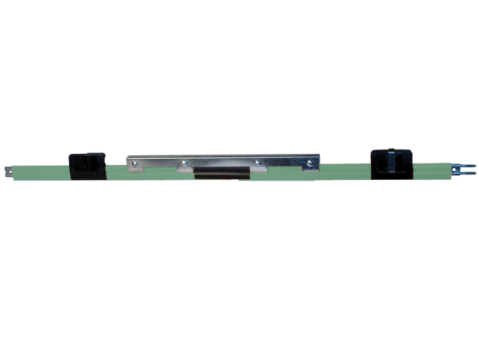 Conductix 8-Bar Expansion Section, 110 A, Galvanized Steel, Green PVC Cover, 10 FT Length