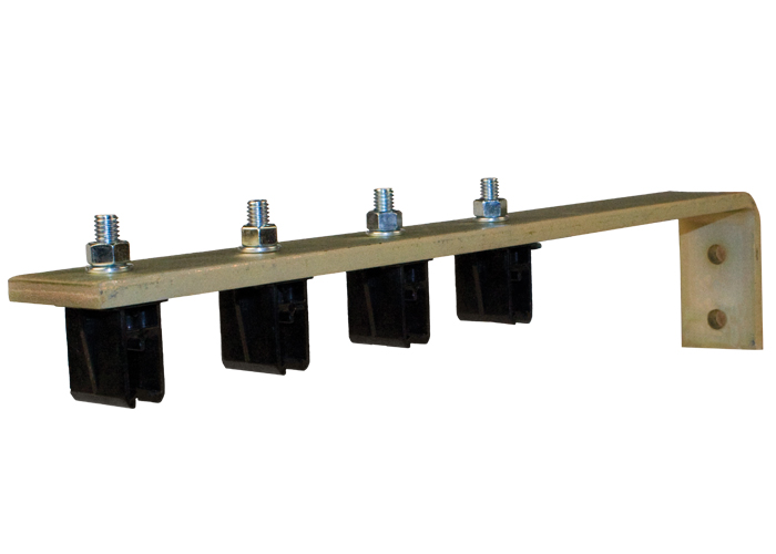 8-Bar, Bracket, Web, with Hangers, Polycarbonate Snap-in Hangers, 4 conductor, 5 inch L Brkt Conductix XA-28829