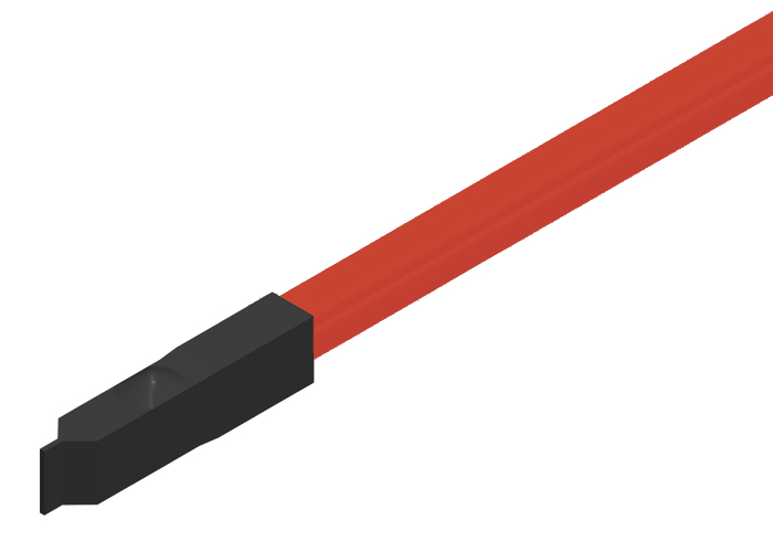 Conductix Hevi-Bar II, End Cover, 700 A, Red High Heat Fiberglass/Polyester