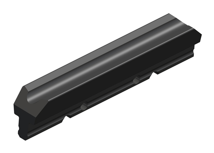8-Bar, Collector Shoe, 100A, Carbon (Babbitt) Conductix XA-11214