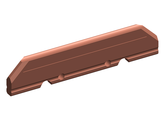 8-Bar, Collector Shoe, 100A, Copper Graphite, 4.75 inch L Conductix XA-11157