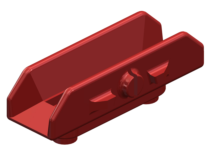 Conductix 8-Bar, Collector Parts, Case, 30 A, J-Head, Red Lexan