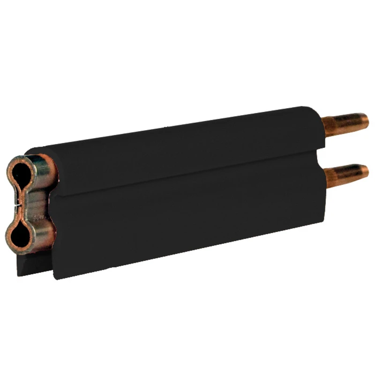 Conductix 8-Bar Conductor Bar, 250 A, Copper / Stainless Clad, Black UV Resistant PVC Cover, 5 FT Length