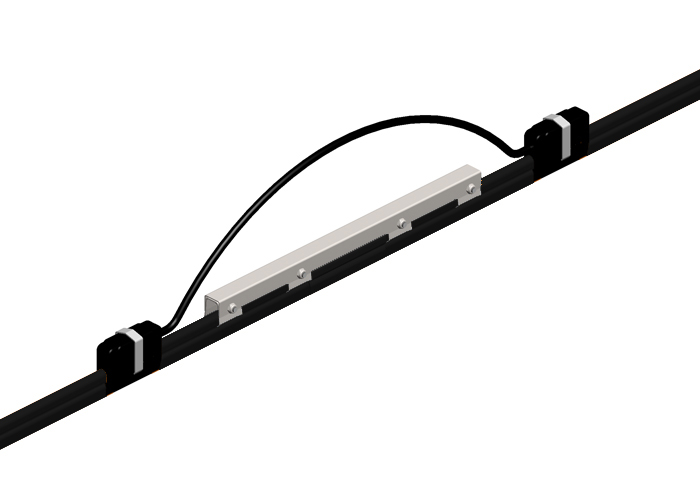8-Bar Expansion Section, 40A, Stainless Steel, Black UV Resistant PVC Cover, 10FT Length Conductix XA-24279B