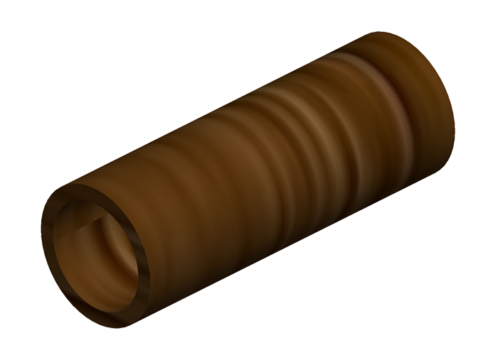 8-Bar, Collector Parts, Insulator Tube, Lam Micarta Canvas, 0.219 inch ID, 0.781 L Conductix XA-11700