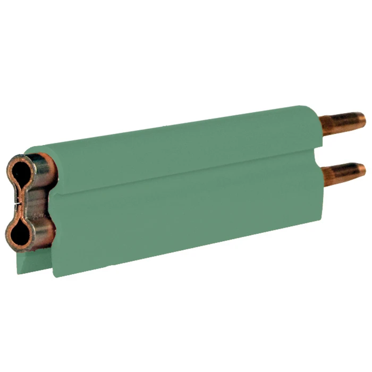 Conductix 8-Bar Conductor Bar, 250 A, Copper / Stainless Clad, Green PVC Cover, 5 FT Length