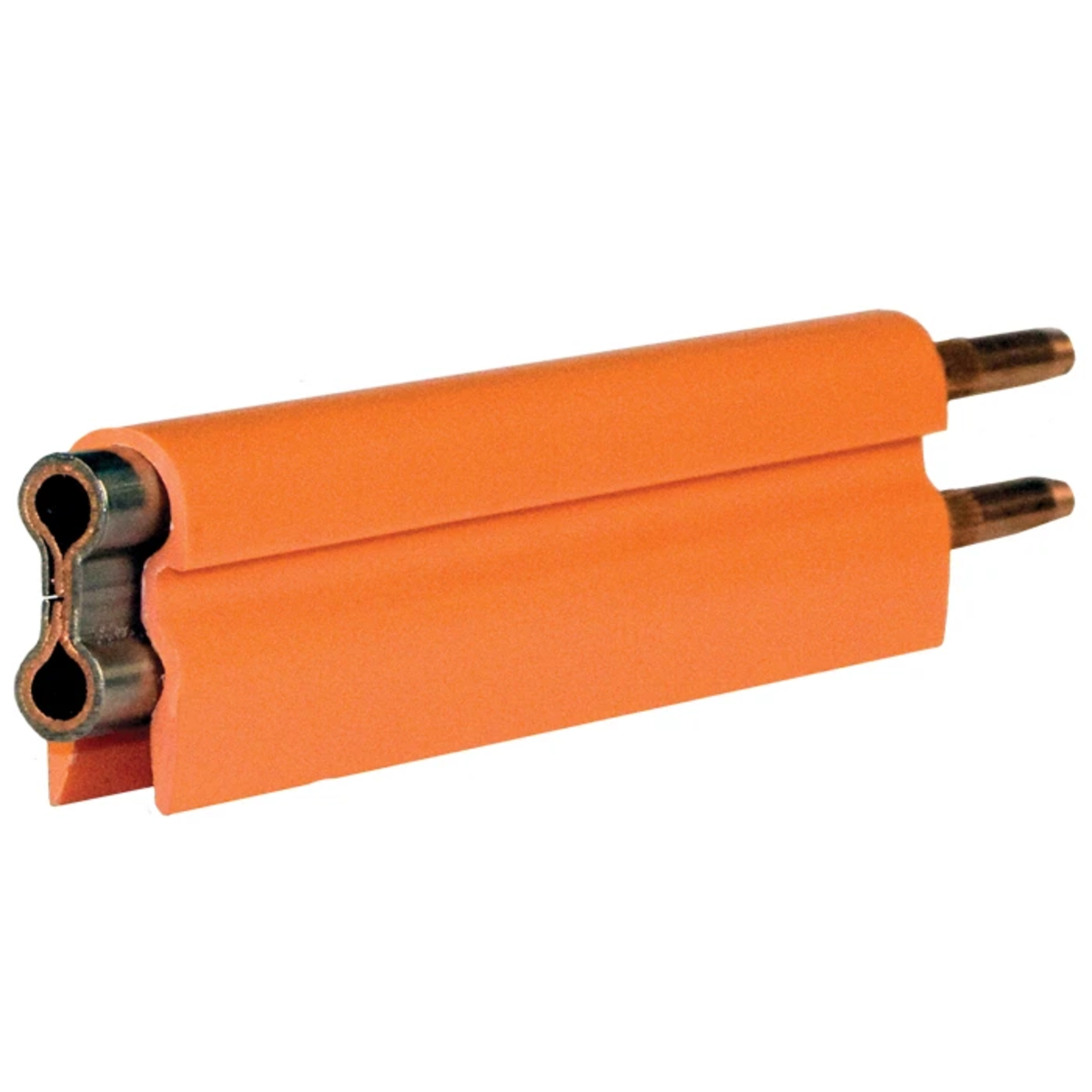 Conductix 8-Bar Conductor Bar, 250 A, Copper / Stainless Clad, Orange PVC Cover, 10 FT Length