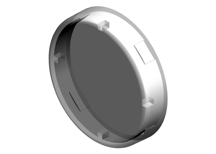 60 Series Clear Plastic Button Cover For Pendant (also works for 20 Series) Conductix XA-304COBCV