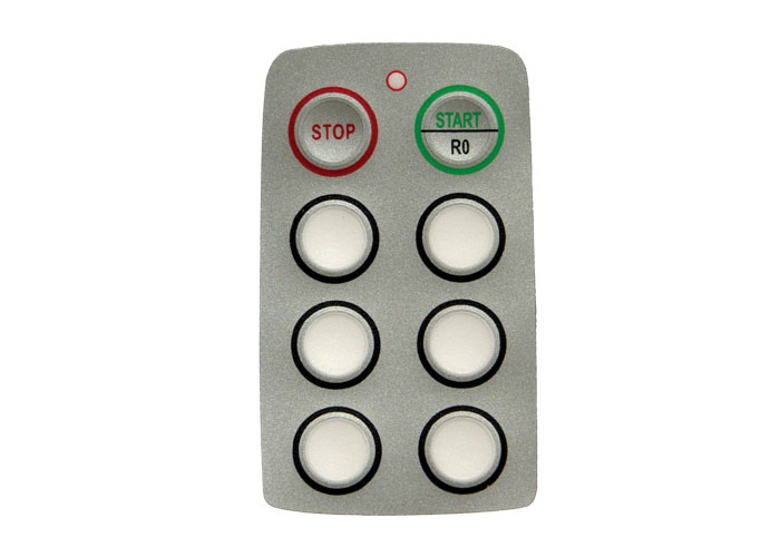 Conductix Radio Remote Control Part, for Saga Protean Series, Button Legend, for 8-button Transmitter
