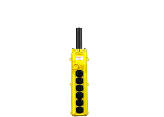 Conductix 80 Series 6-button Pendant with six two-speed switches