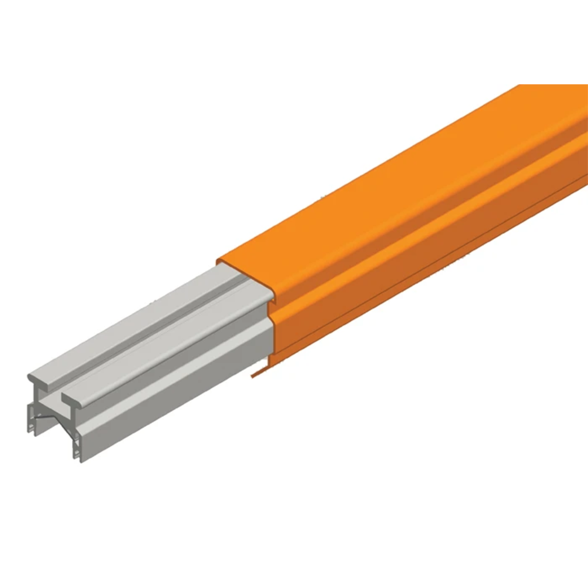 Conductix Hevi-Bar II Conductor Bar 700 A, Dark Orange High Heat Fiberglass/Polyester Cover, 30 FT Length