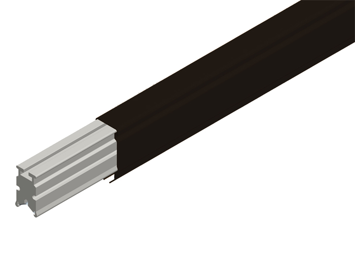 Conductix Hevi-Bar II Conductor Bar 1500 A, Black UV Resistant PVC Cover, 20 FT Length