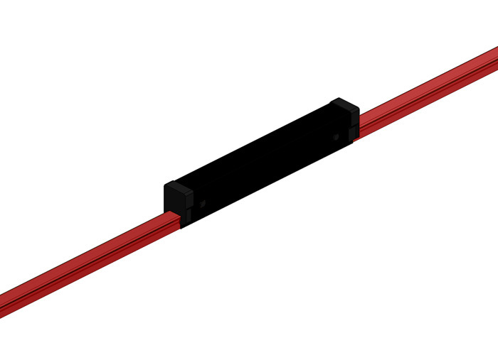 Conductix Hevi-Bar II, Expansion Section, Dura Coat, 500 A, Red Med Heat Polycarbonate Cover, w/Splice, 30 ft L